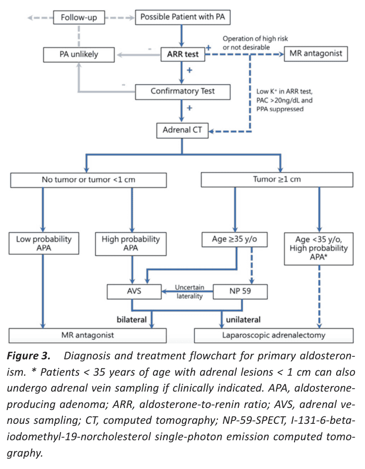 Figure 3 primary aldosteronism diagnosis treatment flowchart