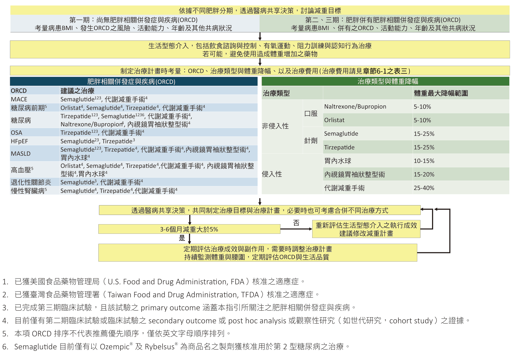 原文圖：肥胖管理與治療流程圖