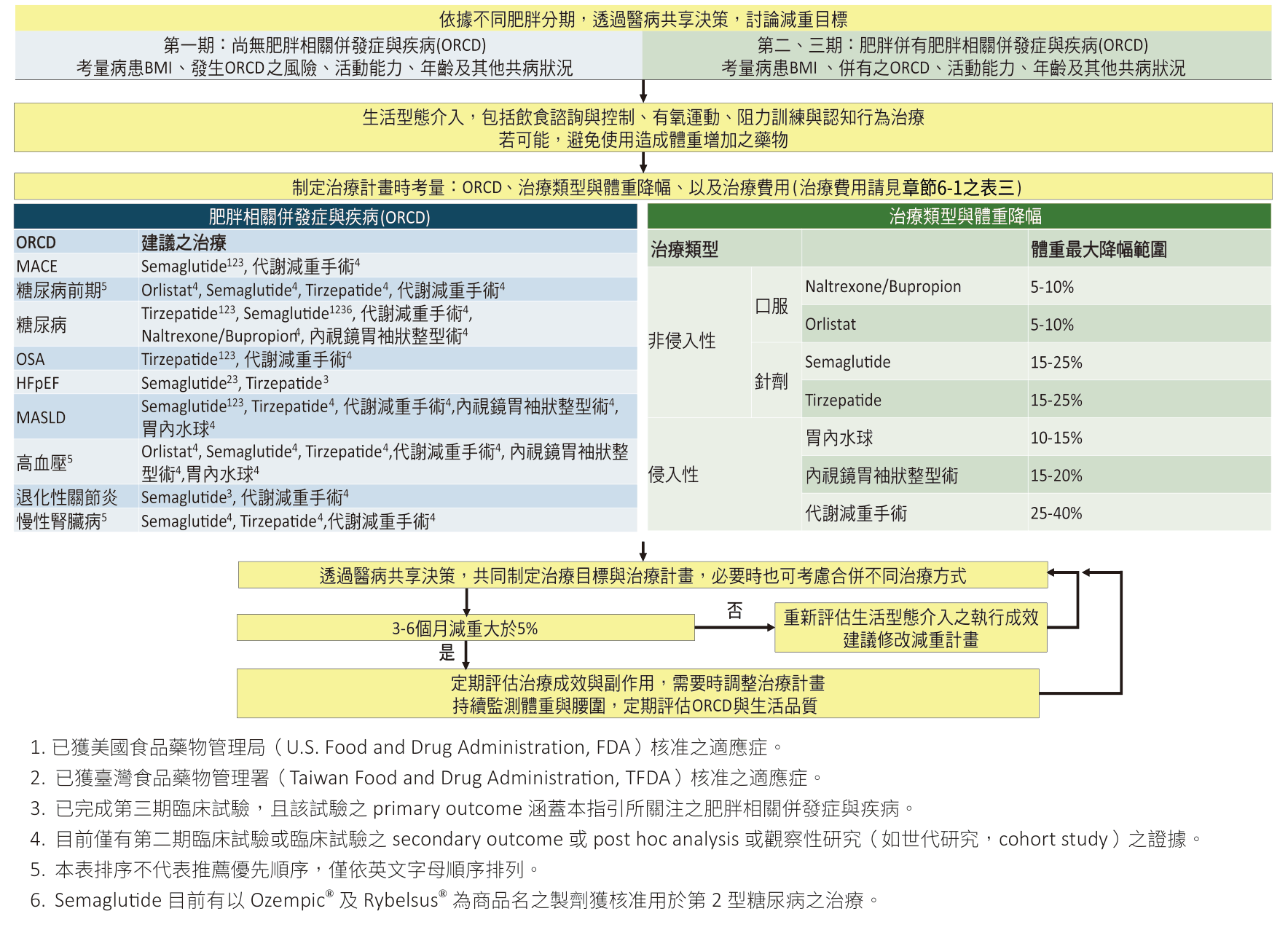 原文圖：肥胖管理與治療流程圖